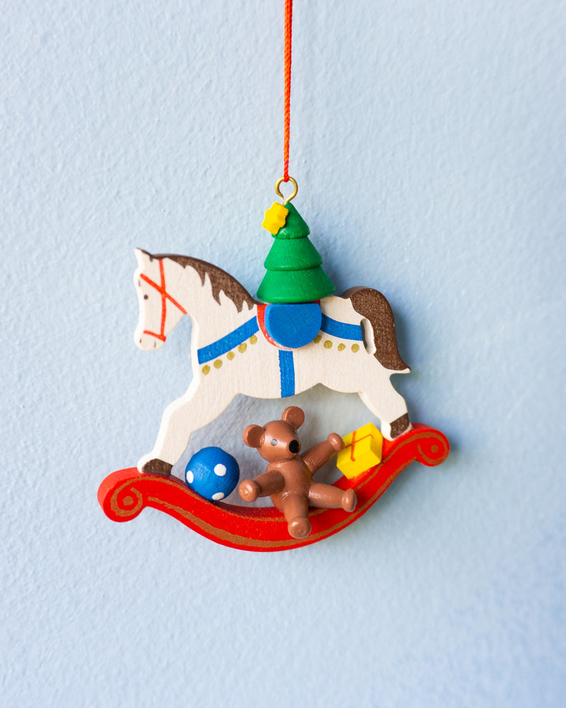 ornament - wooden rocking horse