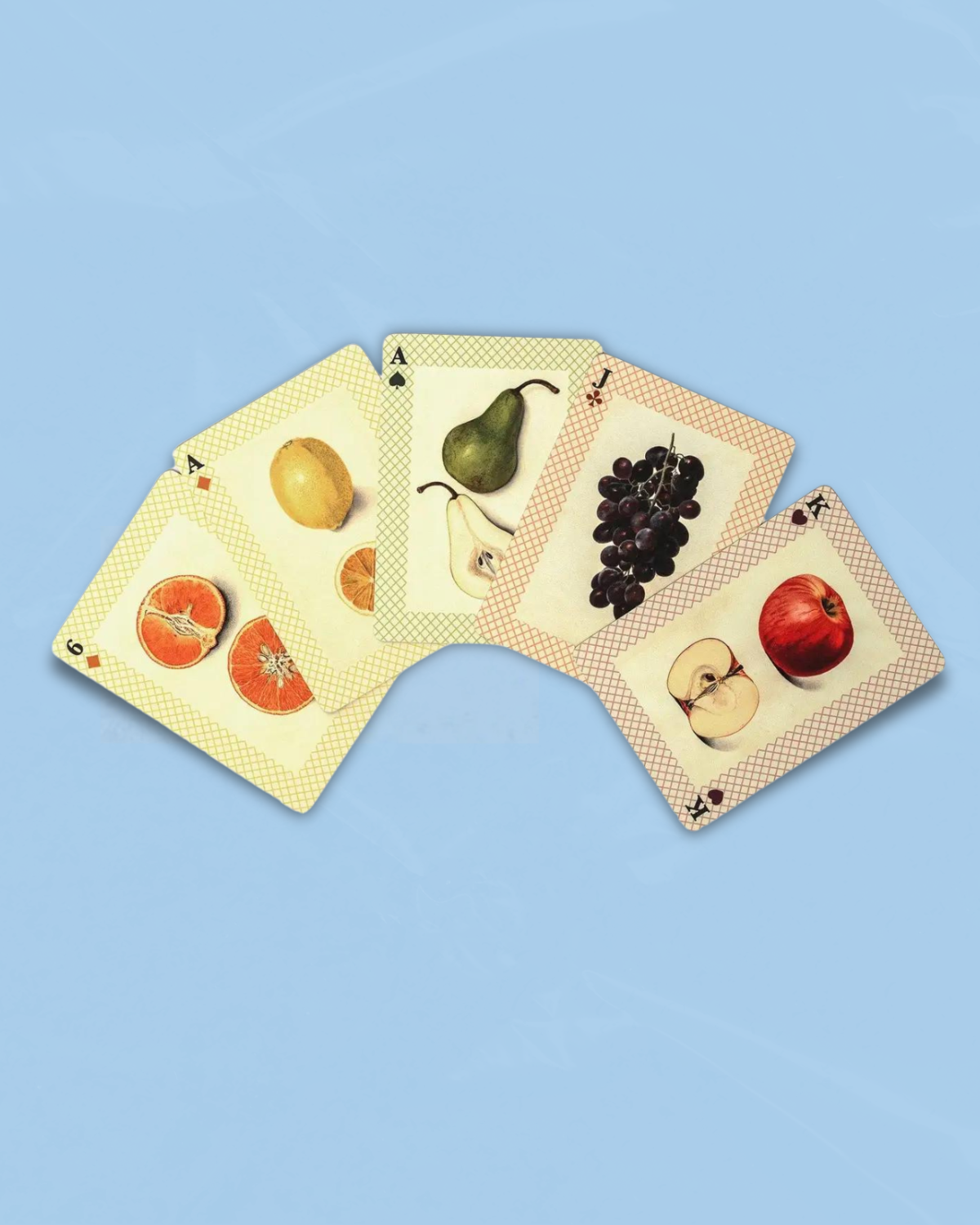 game: playing cards - watercolour fruits