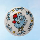 furniture knob - ceramic - hen