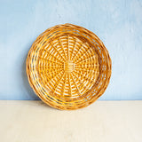 plateau en osier rond - plusieurs styles
