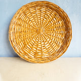 plateau en osier rond - plusieurs styles