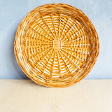 plateau en osier rond - plusieurs styles