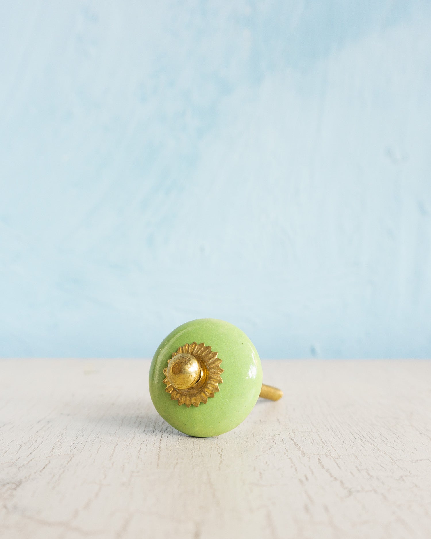 ceramic furniture knob - green
