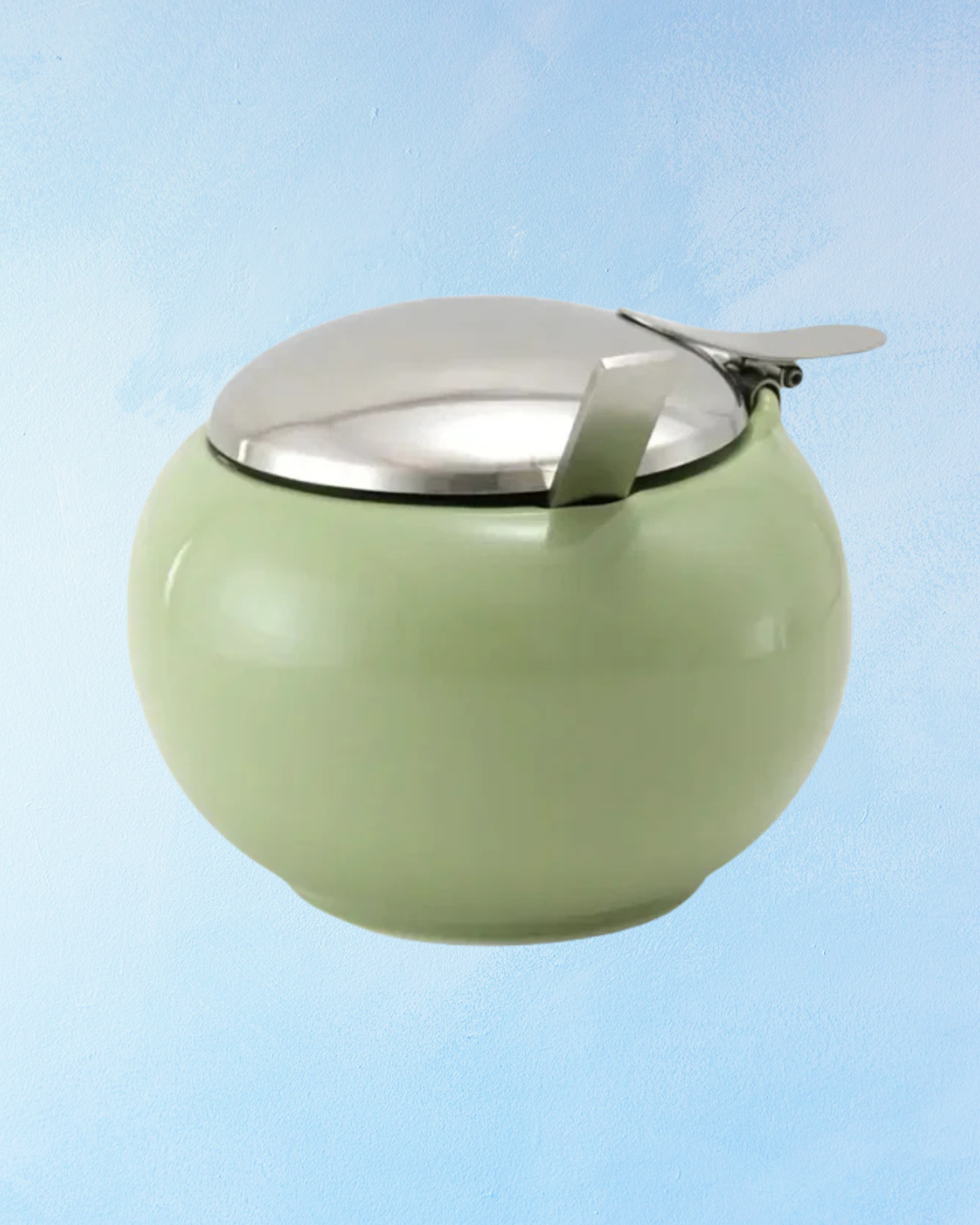 ceramic - sugar jar - artichoke