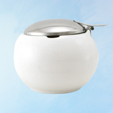 ceramic - sugar jar: white