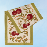 table runner - orange tree