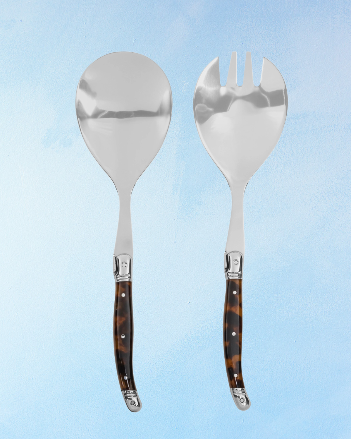 salad server set - artisan tortoise