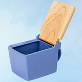 ceramic salt cellar - blueberry