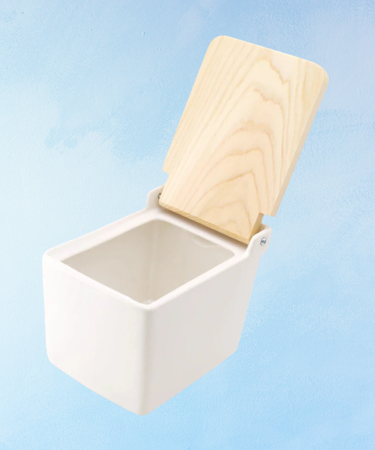 ceramic salt cellar - white