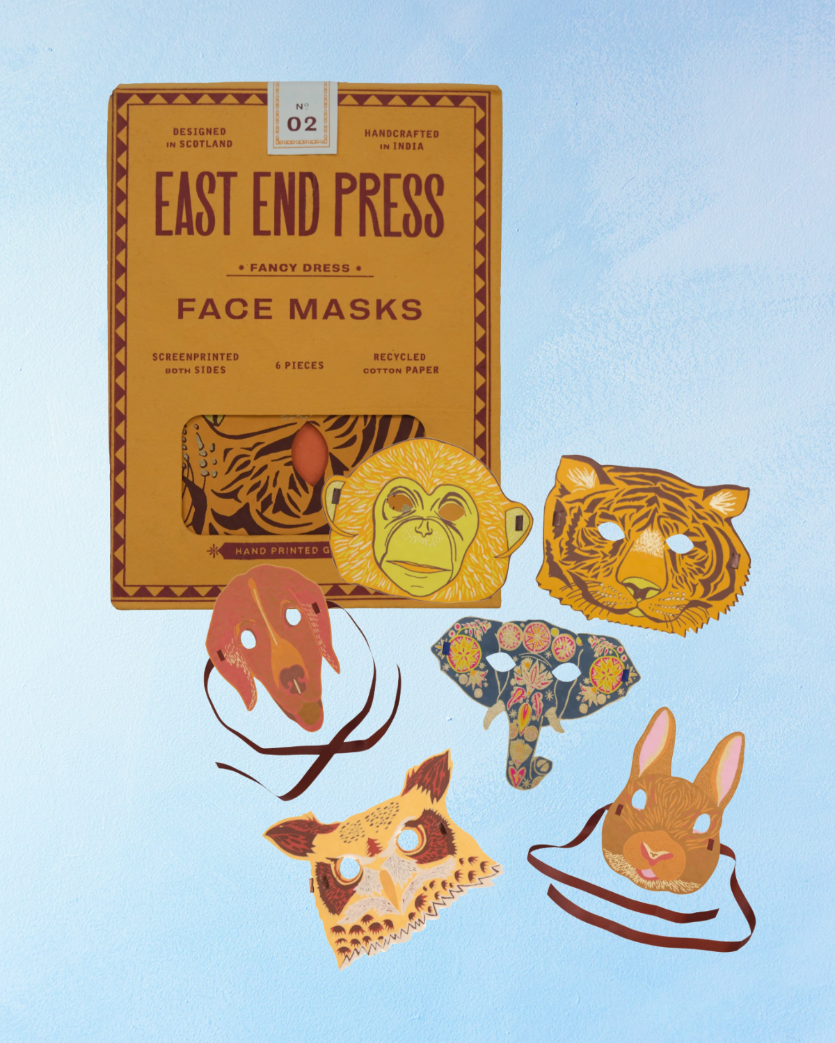 fancy paper animal masks