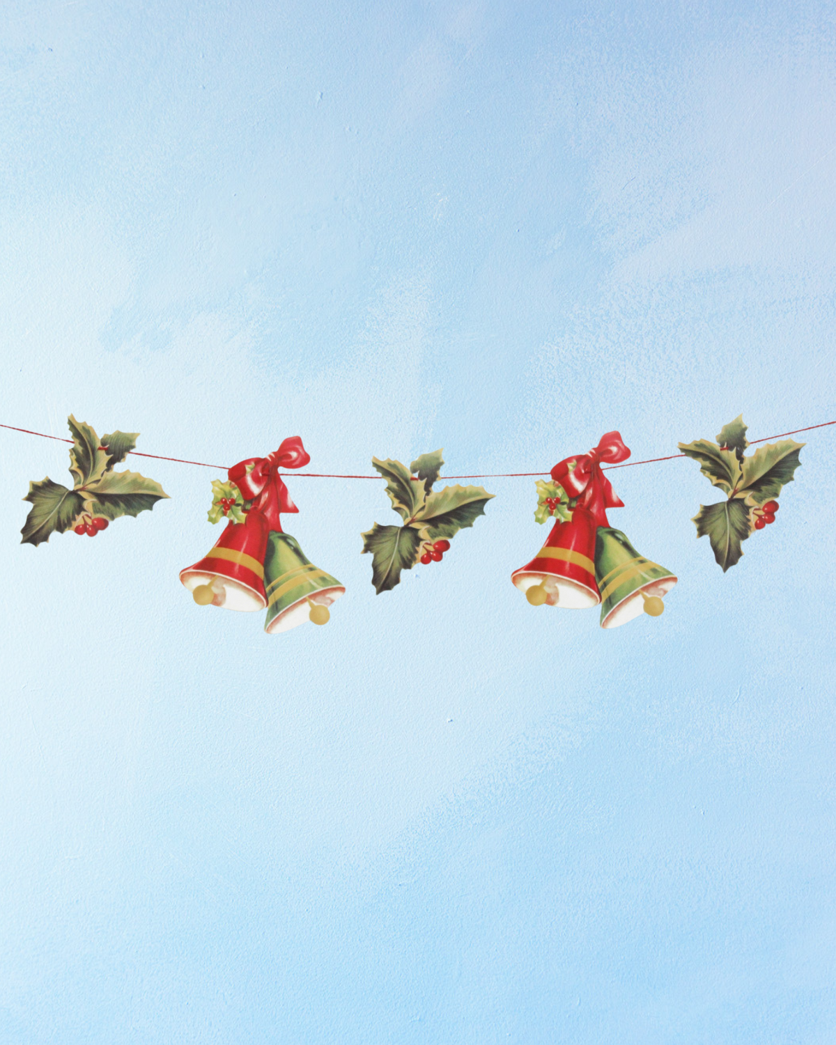 garland - holly & bell