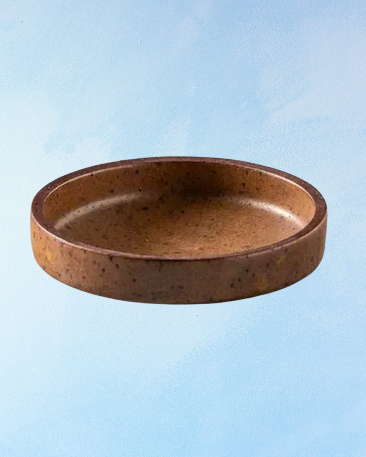 ceramic - sauce dish: clay brown