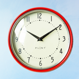 retro wall clock (assorted colours)