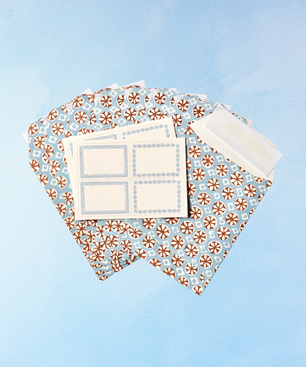 seed envelopes - sea urchin sky & cocoa (pack of 8)
