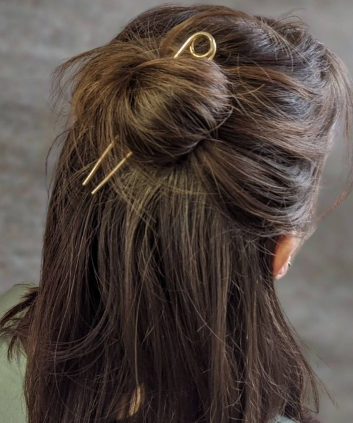 hair fork - safety pin (two sizes)