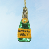 ornament - sequin champagne bottle