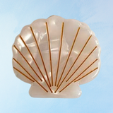 mini hair clip - shell