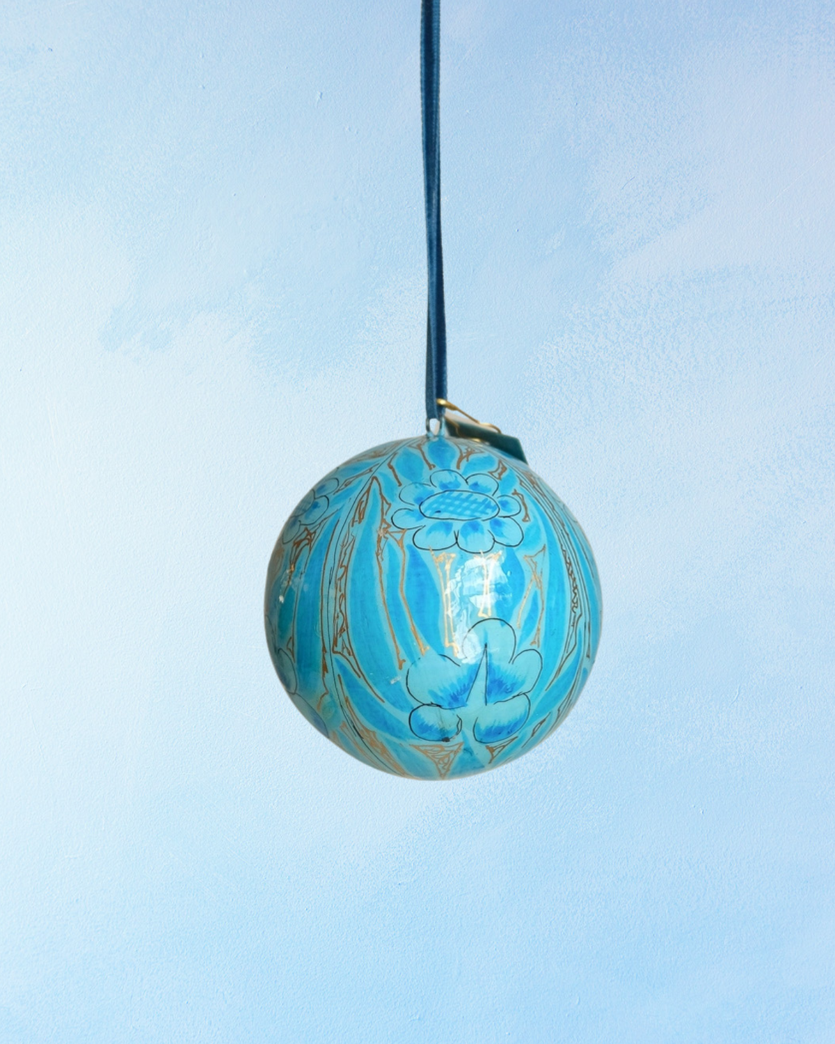 ornament - paper maché bauble (assorted)