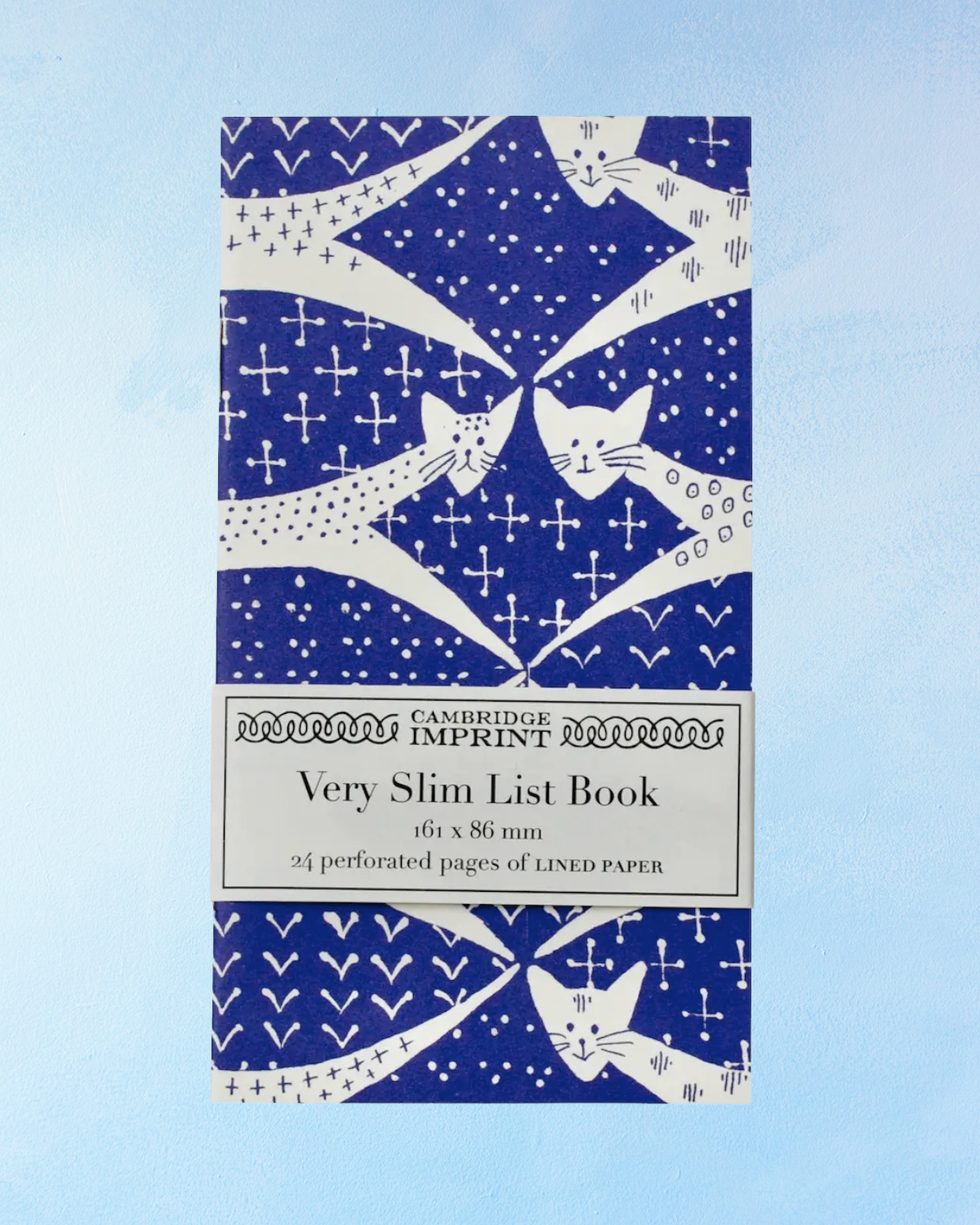 very slim list book - cats