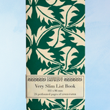 very slim list book - dandelion bottle green