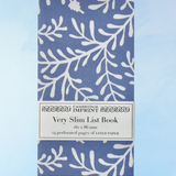 very slim list book - sprig harebell