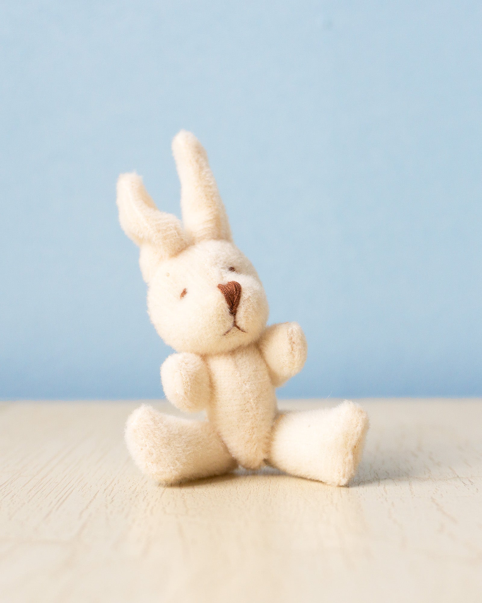 small charm - tiny cream bunny
