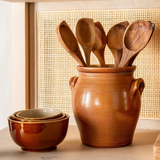 ceramic - small bowl - vintage brown