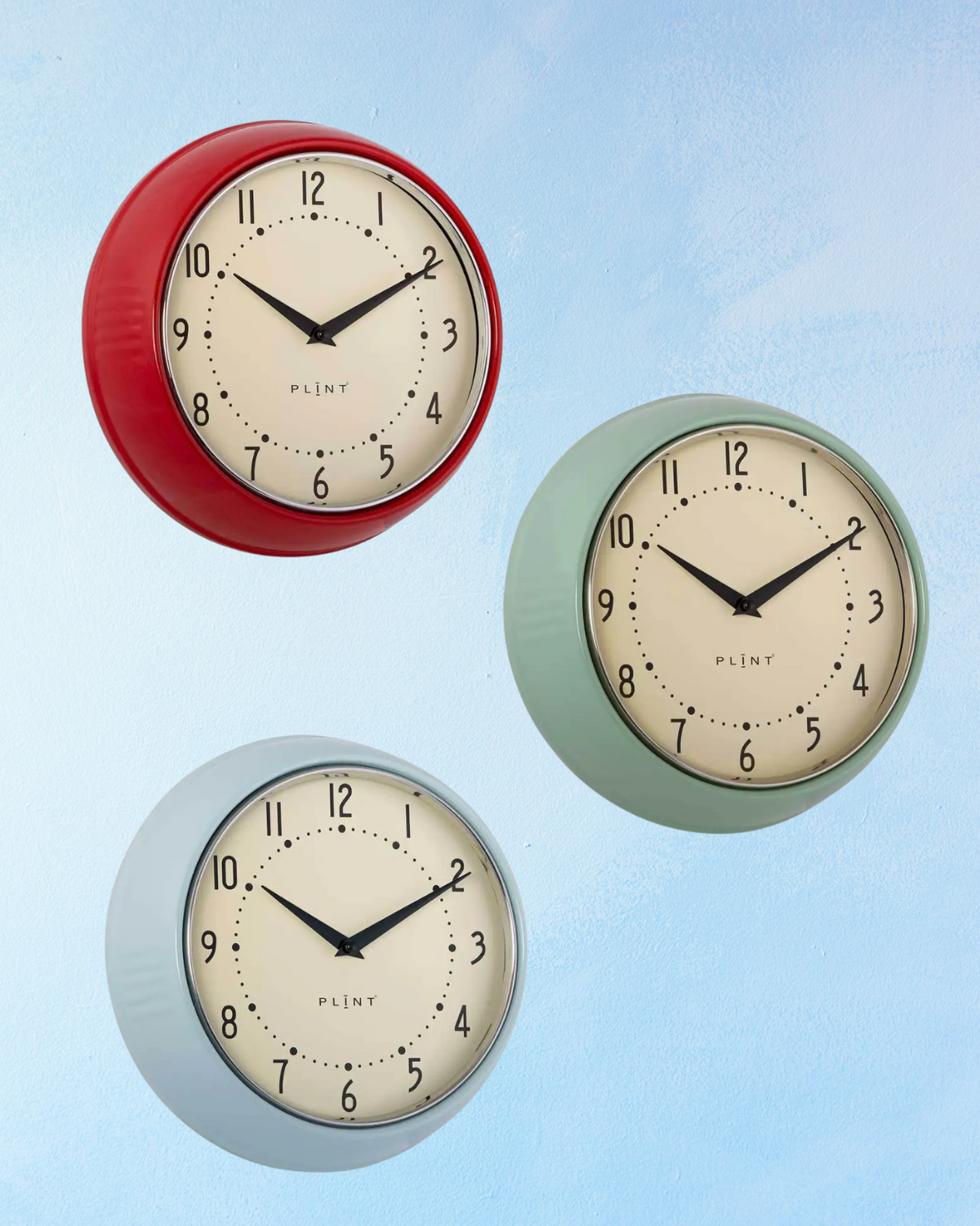 retro wall clock (multiple styles)
