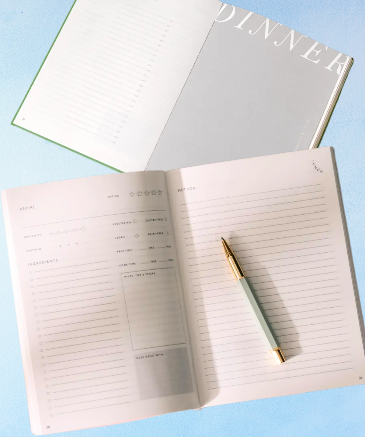 notebook - recipe journal: al fresco