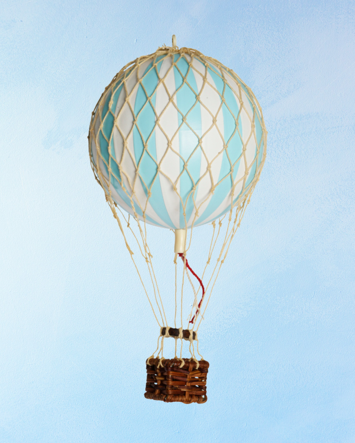 hot air balloon decoration - small - light blue