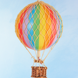 hot air balloon decoration - small - rainbow