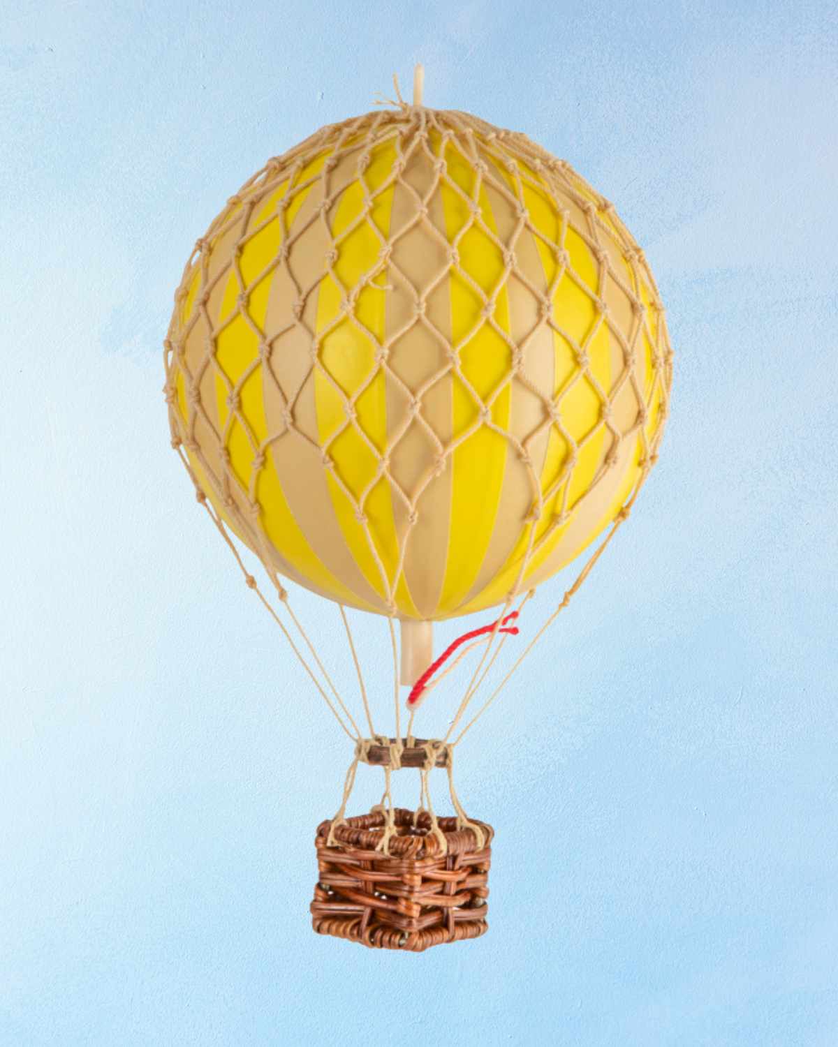 décoration montgolfière - petite - jaune