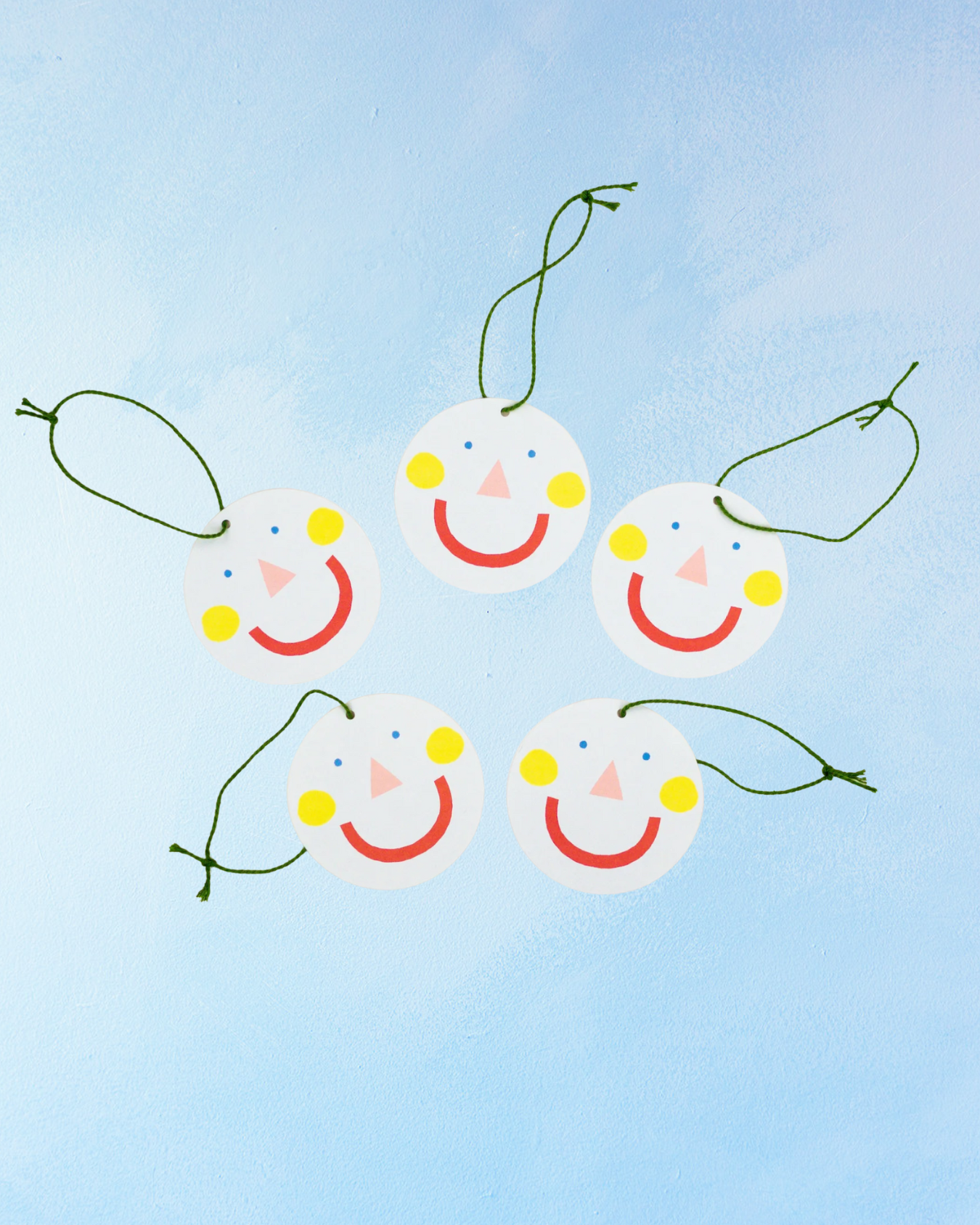 gift tags - smiley guys