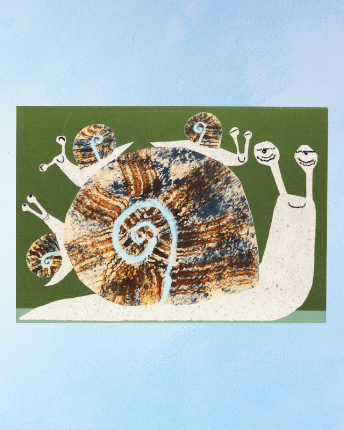 greeting card - snail family