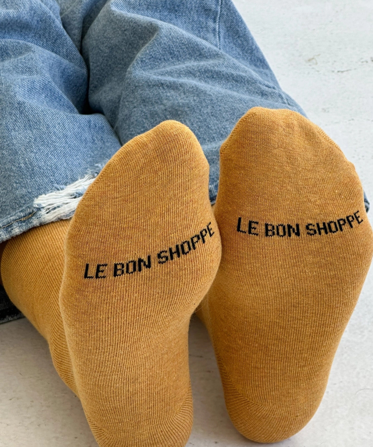 socks - sneaker: marigold