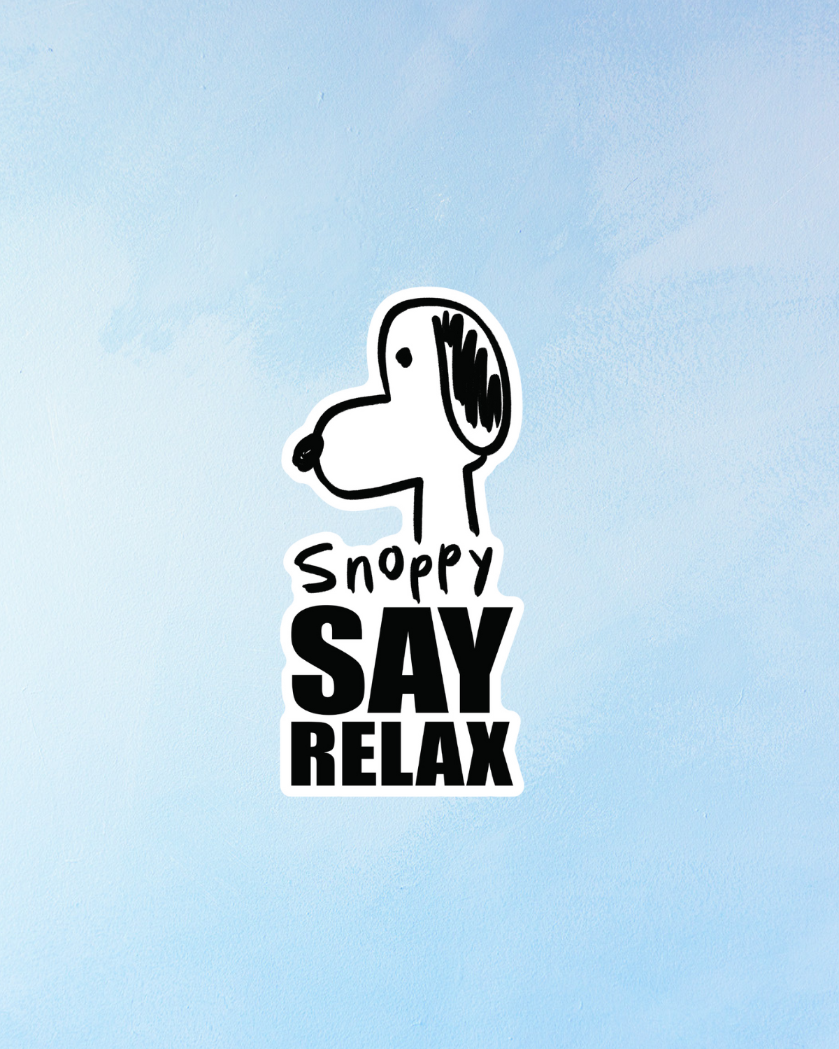 sticker - snoppy parody