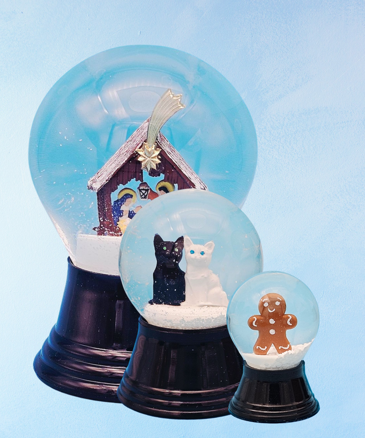 snow globe - nativity scene