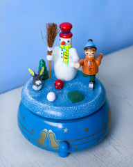 music box - snowman and child