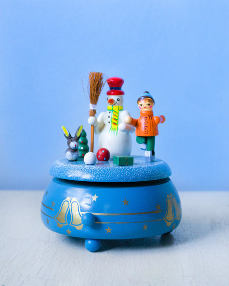 music box - snowman and child