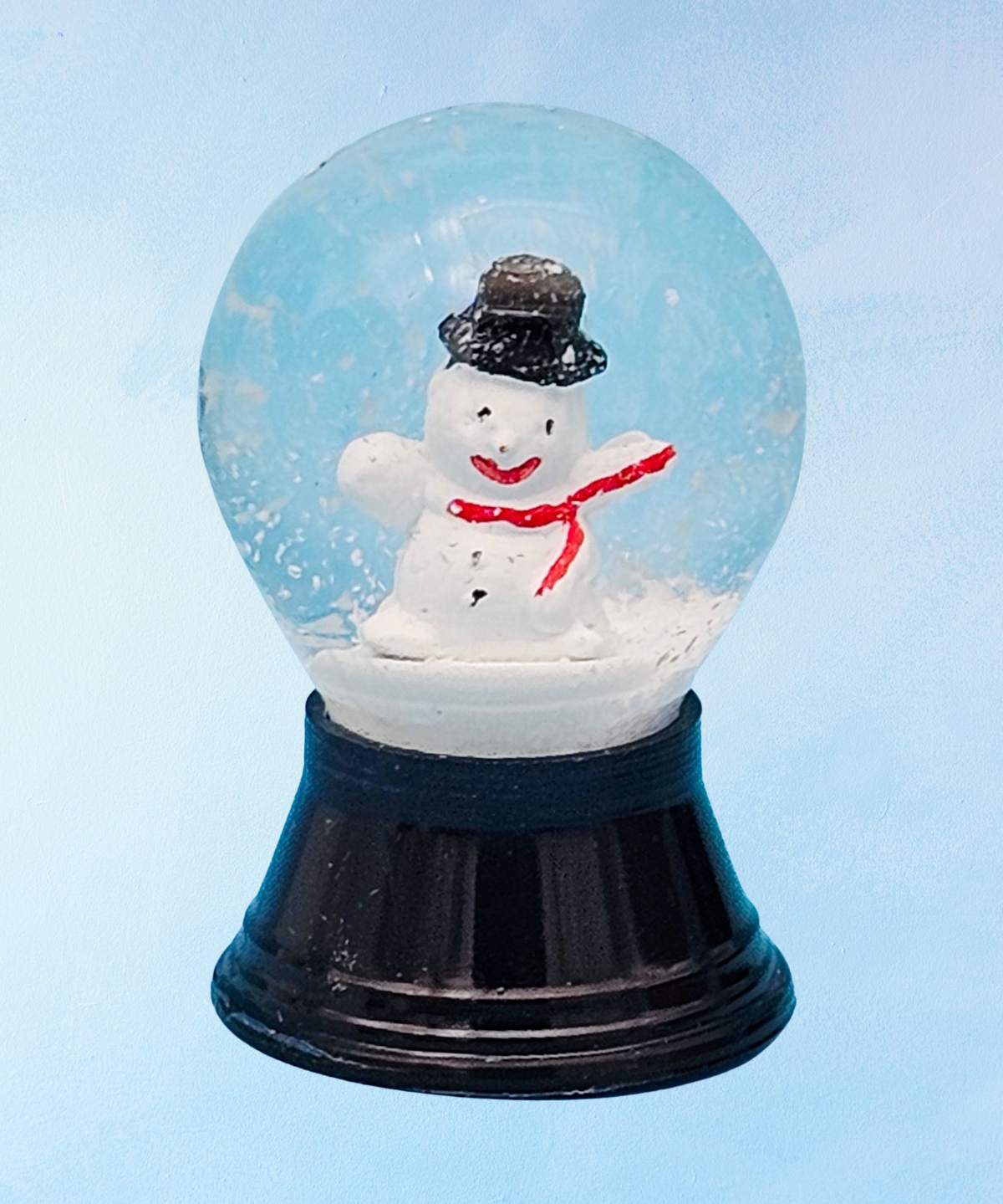teeny tiny snow globe - snowman