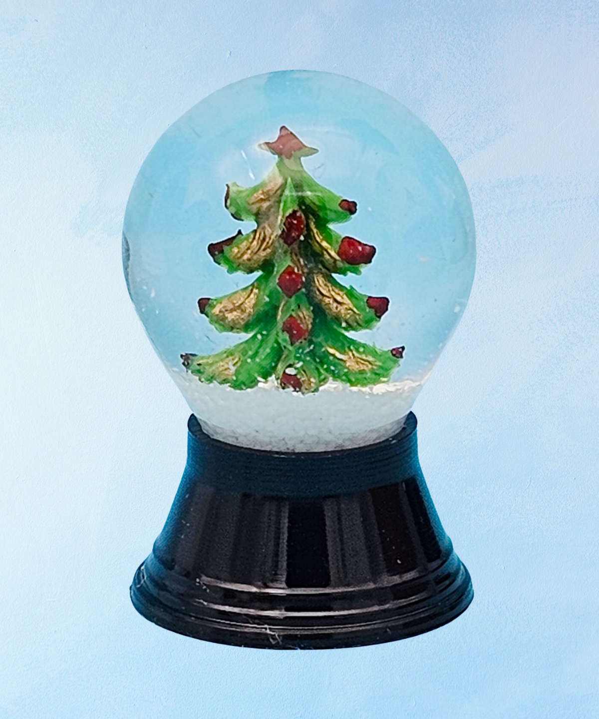 teeny tiny snow globe - christmas tree