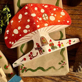 greeting card - snowy mushroom