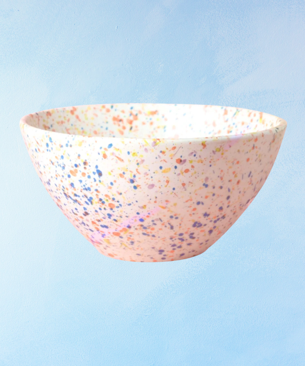 ceramic - salad bowl: splatter multicoloured (multiple styles)