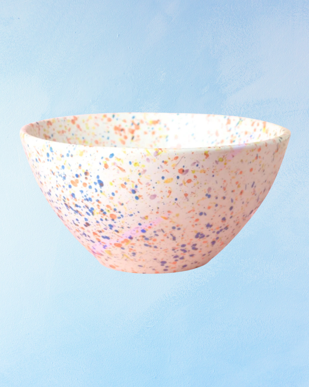 ceramic - salad bowl: splatter multicoloured (multiple styles)