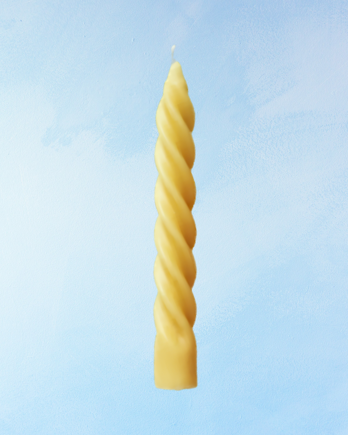 candle - spiral beeswax tapers - natural yellow