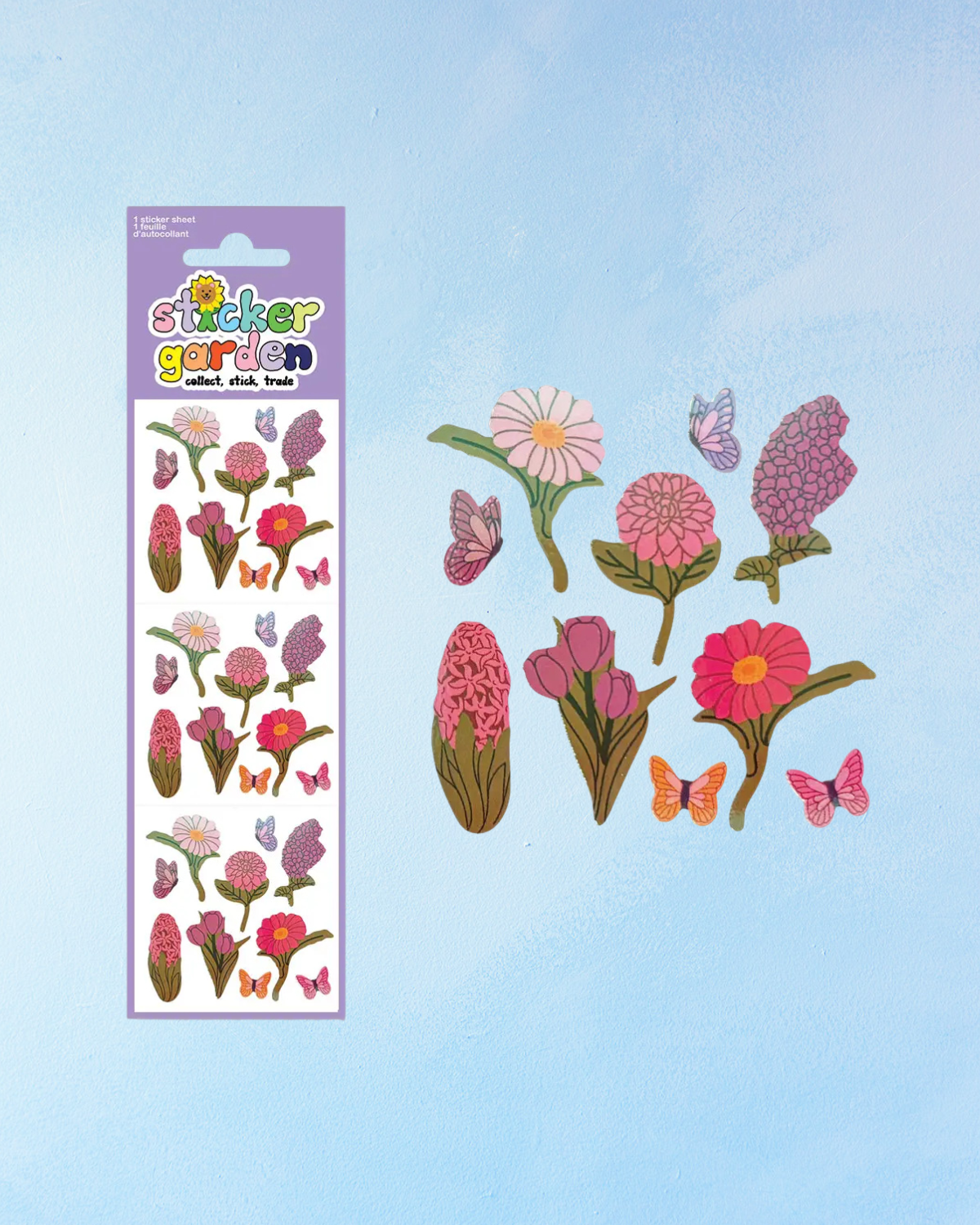 sticker sheet - spring flowers