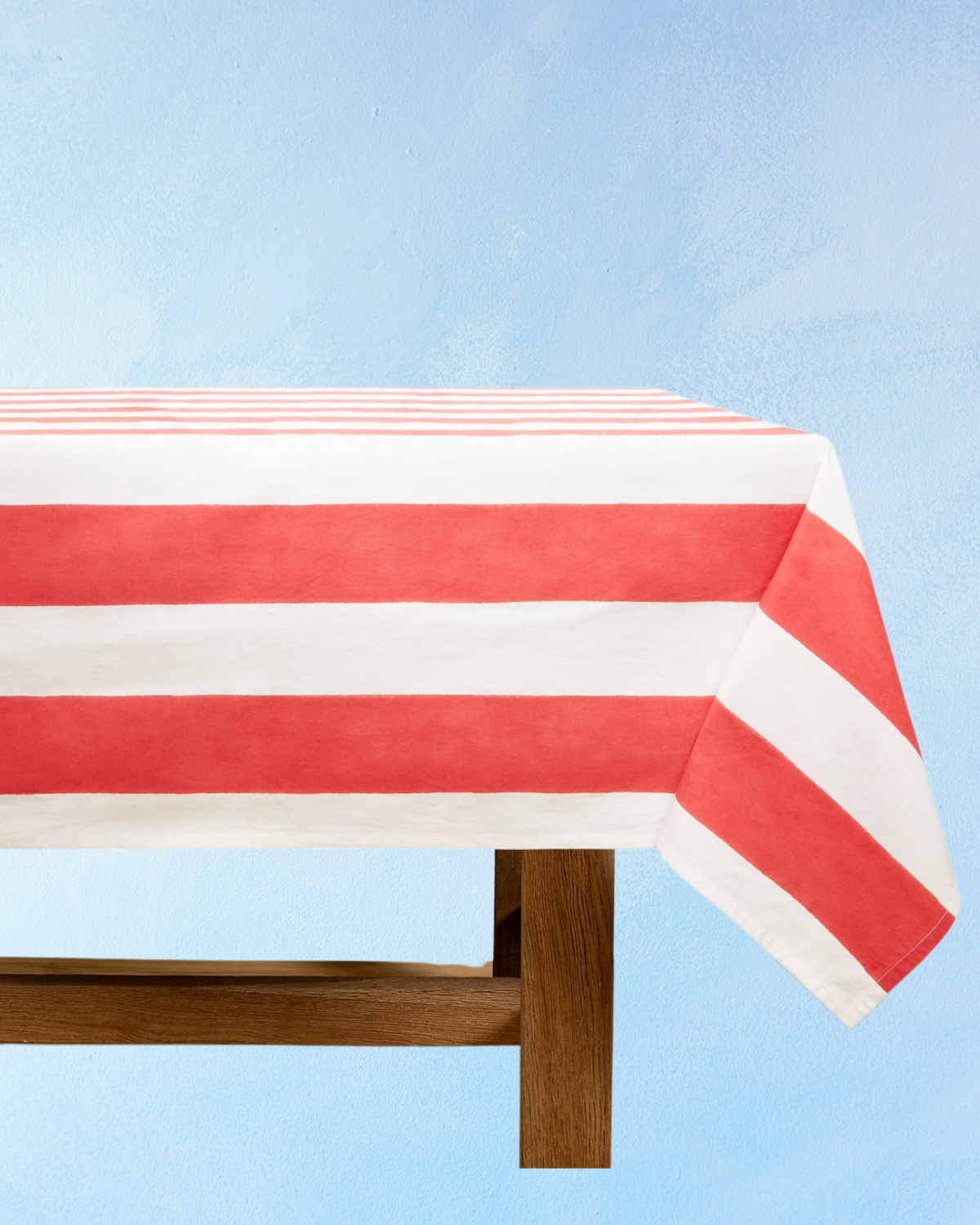 tablecloth - st. tropez red stripe