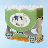 greeting card - stand-up roaming horses