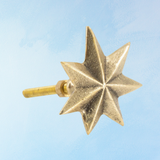 furniture knob -brass: - oda star