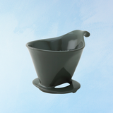 ceramic - coffee dripper: steel grey